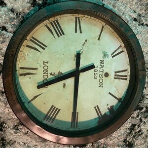 Rustic Wall Clock - Brown London